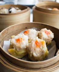 Dim sum,Dumpling in the basket