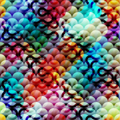 Abstract geometric circles background.