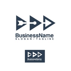 Arrow vector logo icon