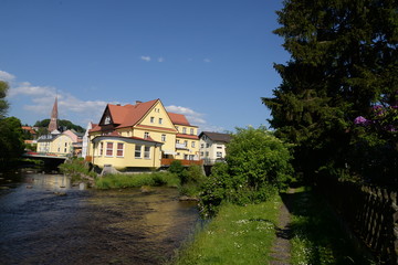 Fototapeta na wymiar Regen in Zwiesel