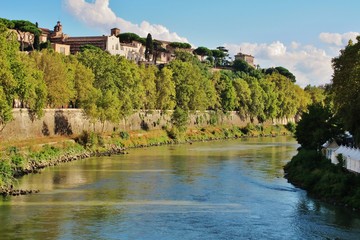 Fototapeta na wymiar Der Tiber in Rom