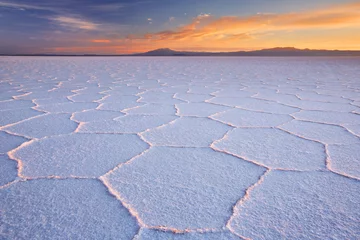  Salt flat Salar de Uyuni in Bolivia at sunrise © sara_winter