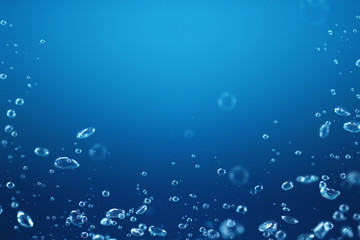 air bubbles under water