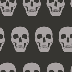 seamless background with skulls