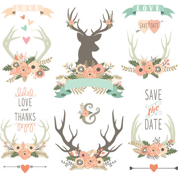 Wedding Floral Antlers Collections