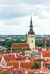 Obraz premium Saint Nicholas church in old Tallinn.