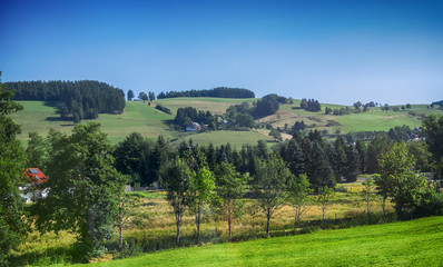 landscape of Black Forest region of Germany