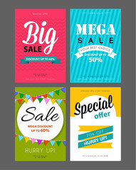 Big sale flyers template