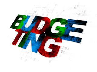 Finance concept: Budgeting on Digital background