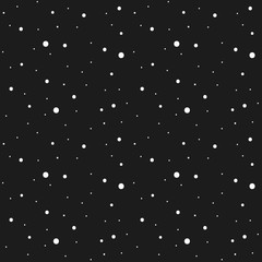 Vector hand drawn simple dots texture seamless pattern. Doodle