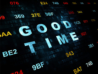 Fototapeta premium Time concept: Good Time on Digital background