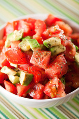 Tomato and avocado salad