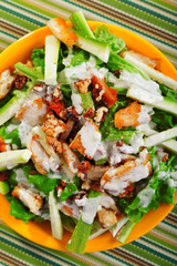 Chicken salad with zucchini