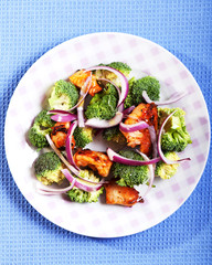 Broccoli and chicken salad