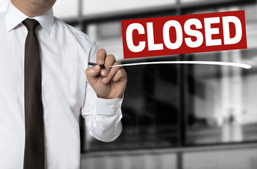 closed is written by businessman background