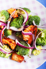 Broccoli and chicken salad