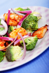 Broccoli and chicken salad