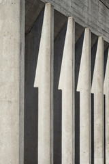 Betong Pfeiler Fassade