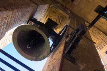 Old bells of the Cathedral of the Giralda in Seville Spain