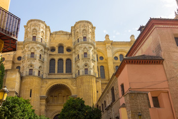 Naklejka premium Cathedral of the Incarnation in Malaga, Spain