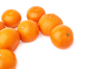 Surface covered with multiple ripe fresh juicy tangerines