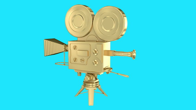 Gold video camera loop rotation