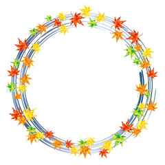 モミジのサークル(ブルー)