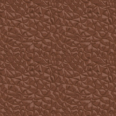 Leather brown seamless texture. Vector illustration.
