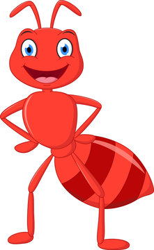 Happy ant cartoon 