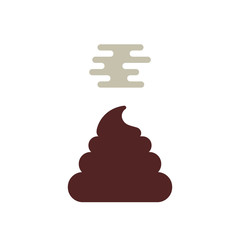 simple stunk poo icon