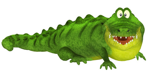 Cartoon 3d crocodile