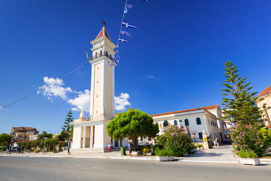 City hall of Zante town on Zakynthos island, Greece