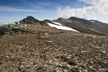 Cerro del Aventadero en la Sierra de Ayllón, Guadalajara, España