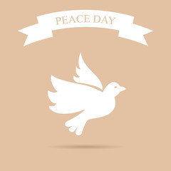 Obraz premium International Peace Day with dove