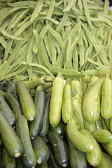 Zucchini und Bohnen