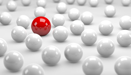 Red / White  Balls  / Concept © Coloures-Pic