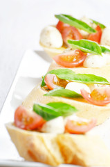 Caprese sandwiches