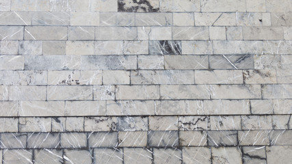 facing the old wall variegated marble