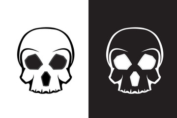 skull logo set