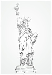 Statua Wolności - obrazy, fototapety, plakaty