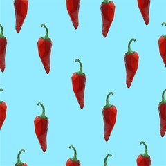 seamless chili pepper pattern