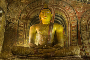 Buddha-Statue, Höhlentempel von Dambulla