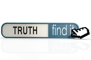 Truth word on the blue find it banner
