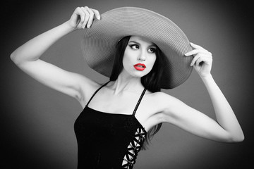 Retro Woman Portrait.