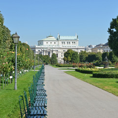 Fototapeta premium burggarten in wien