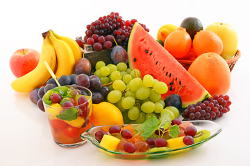 新鮮な果物とフルーツポンチ