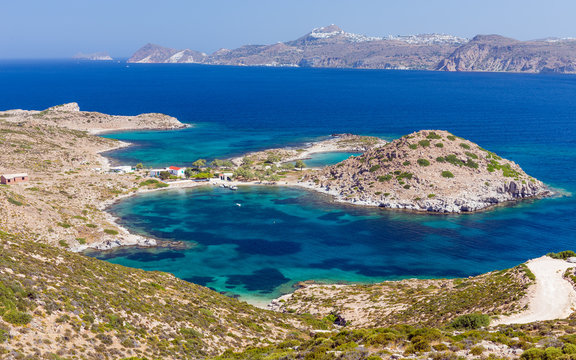 Patrikia bay, Milos island, Cyclades, Greece