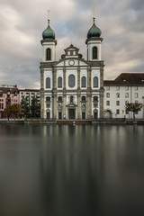 Fototapeta na wymiar Eglise des Jésuites de Lucerne