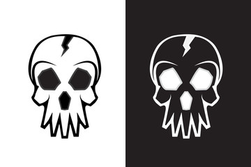 skull logo set