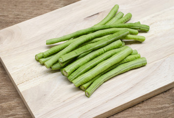 cow-pea on wood background